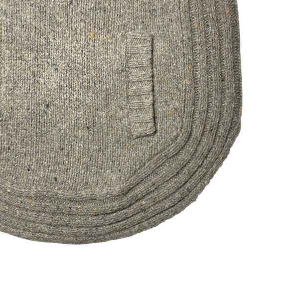 Vintage Cynthia Rowley XS Tan Gray Speckled Knit Wool Blend Turtleneck Sweater - Picture 10 of 16